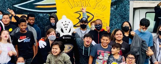 Ducks Unveil Hockey Rink at SLDC